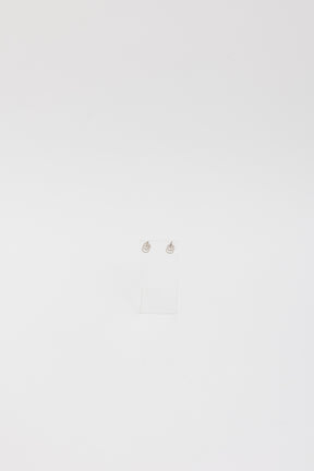 Interlocking 18k White Gold Earrings