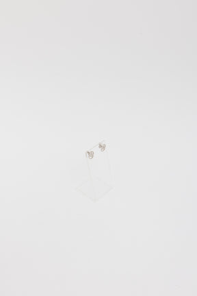 Interlocking 18k White Gold Earrings