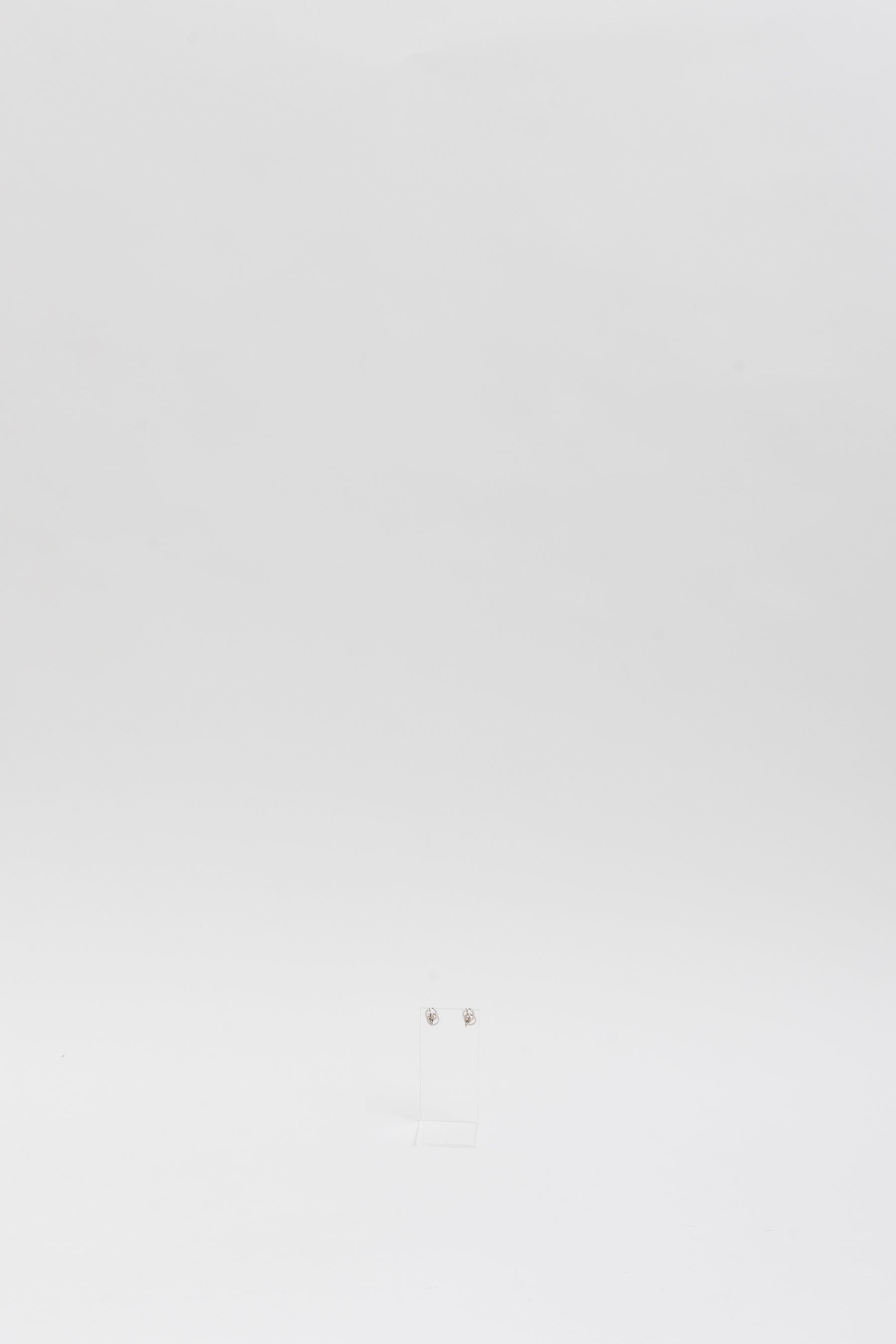 Interlocking 18k White Gold Earrings
