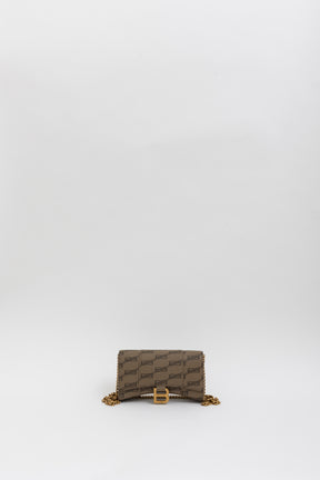 Hourglass BB Monogram Wallet on Chain