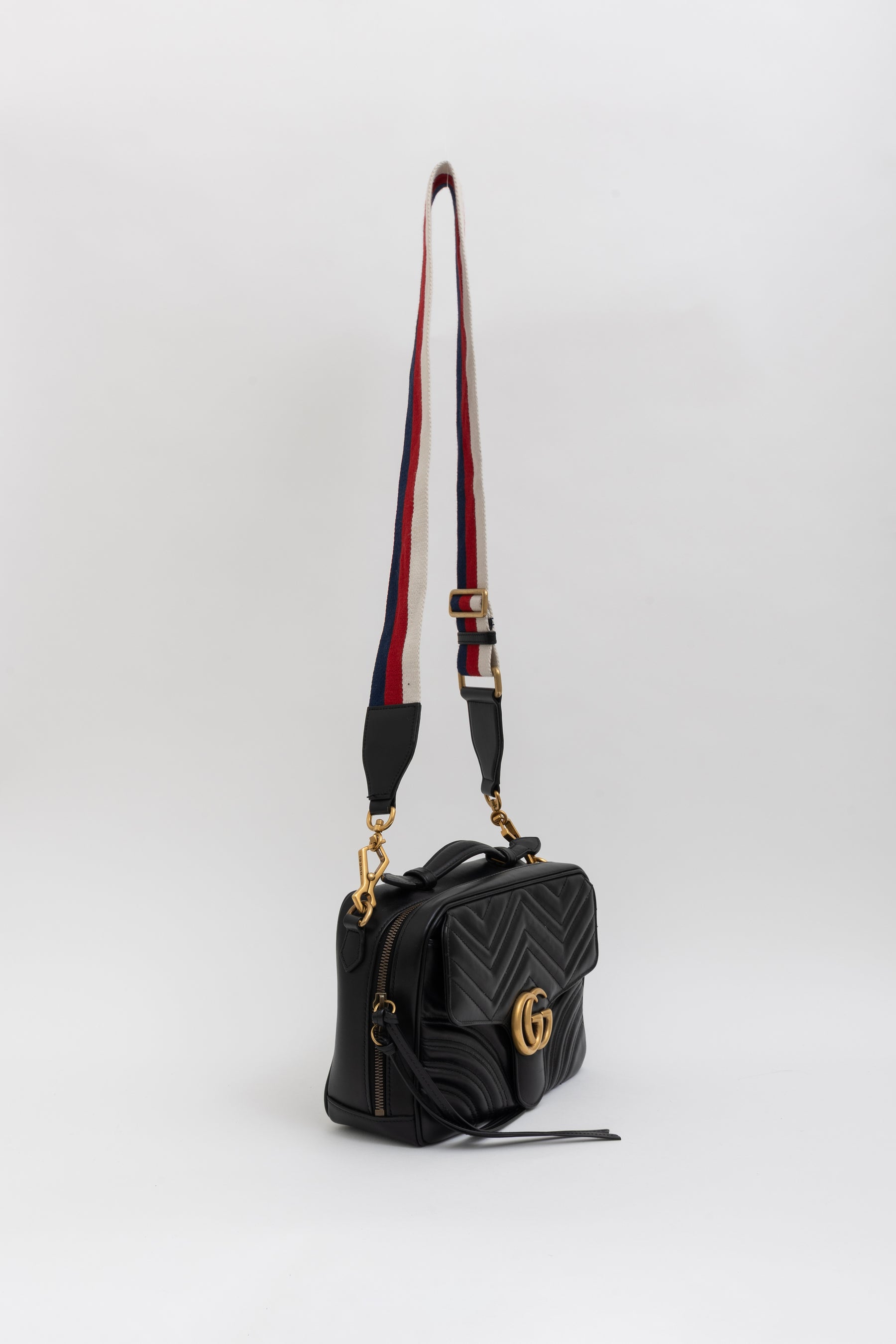 Sylvie GG Marmont Top Handle Shoulder Bag
