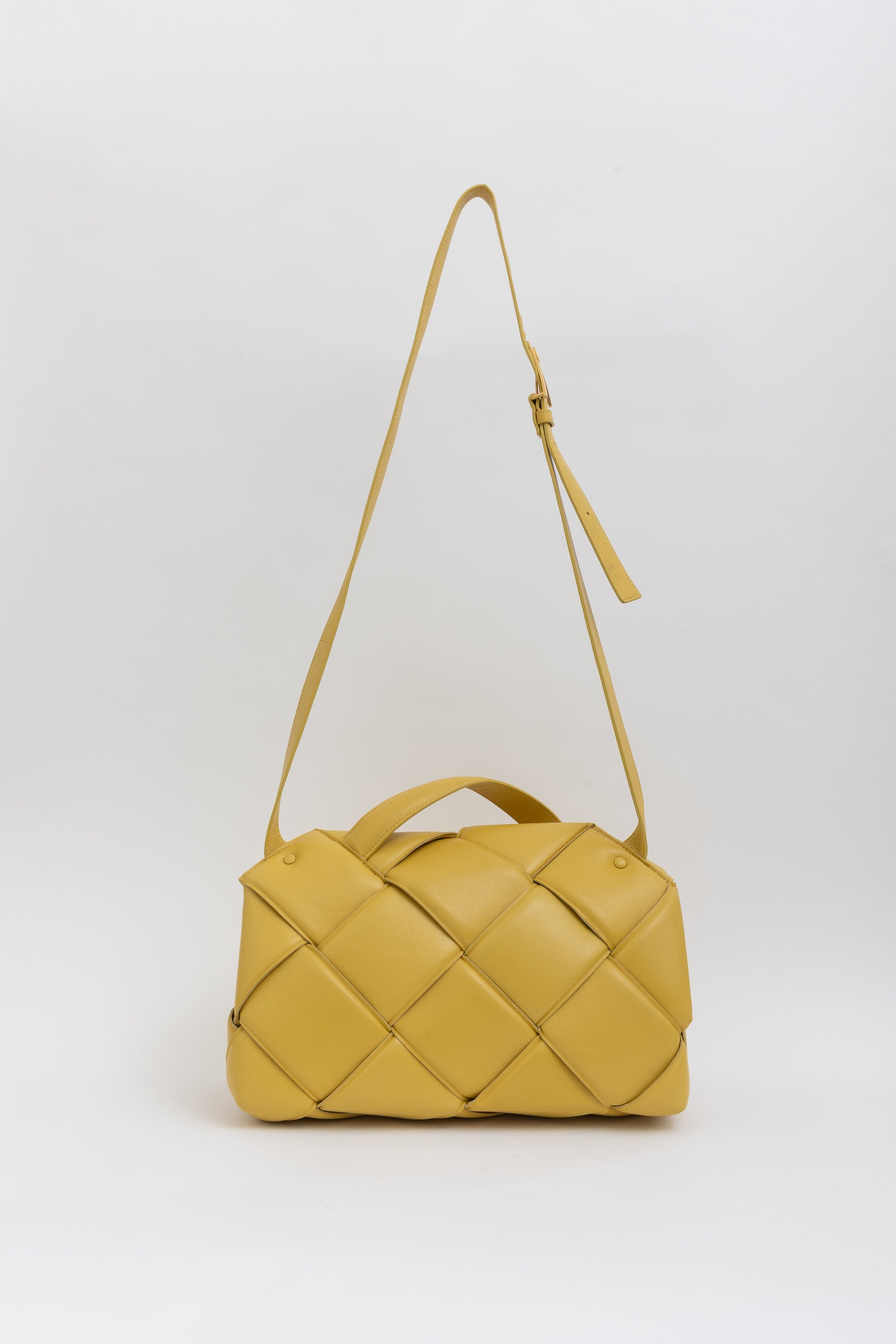 Intreccio Padded Top Handle Shoulder Bag