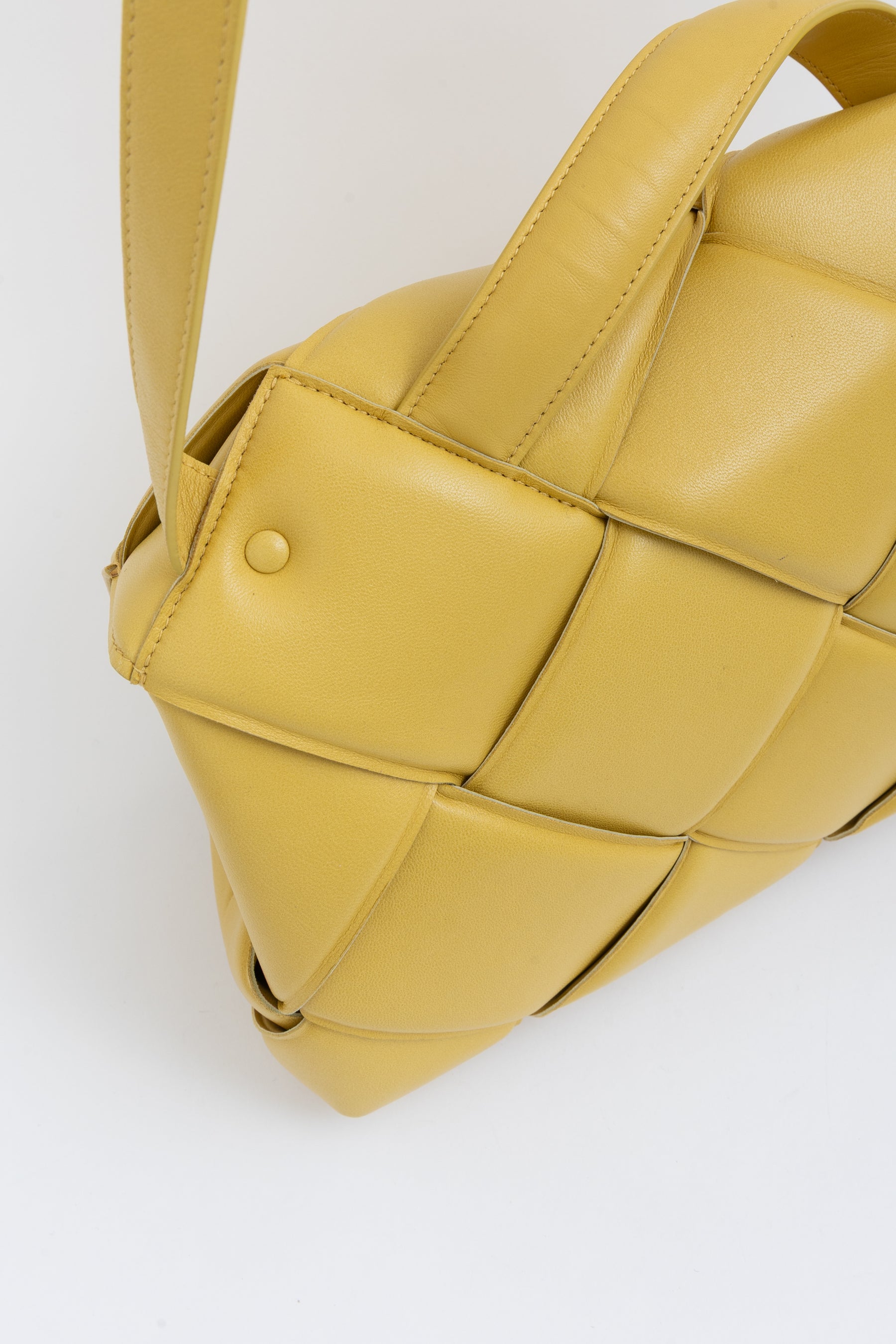 Intreccio Padded Top Handle Shoulder Bag