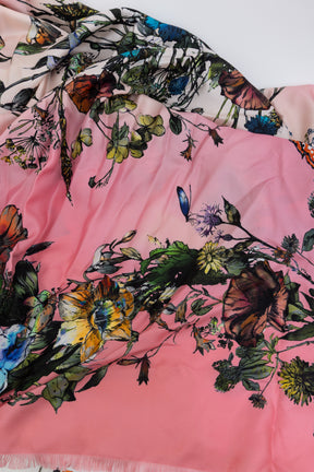 D-Millefiori Fringed Square Scarf