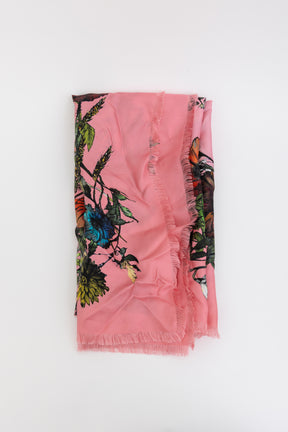 D-Millefiori Fringed Square Scarf