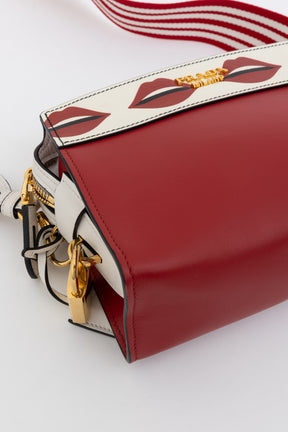 Lip Print Esplanade Shoulder Bag