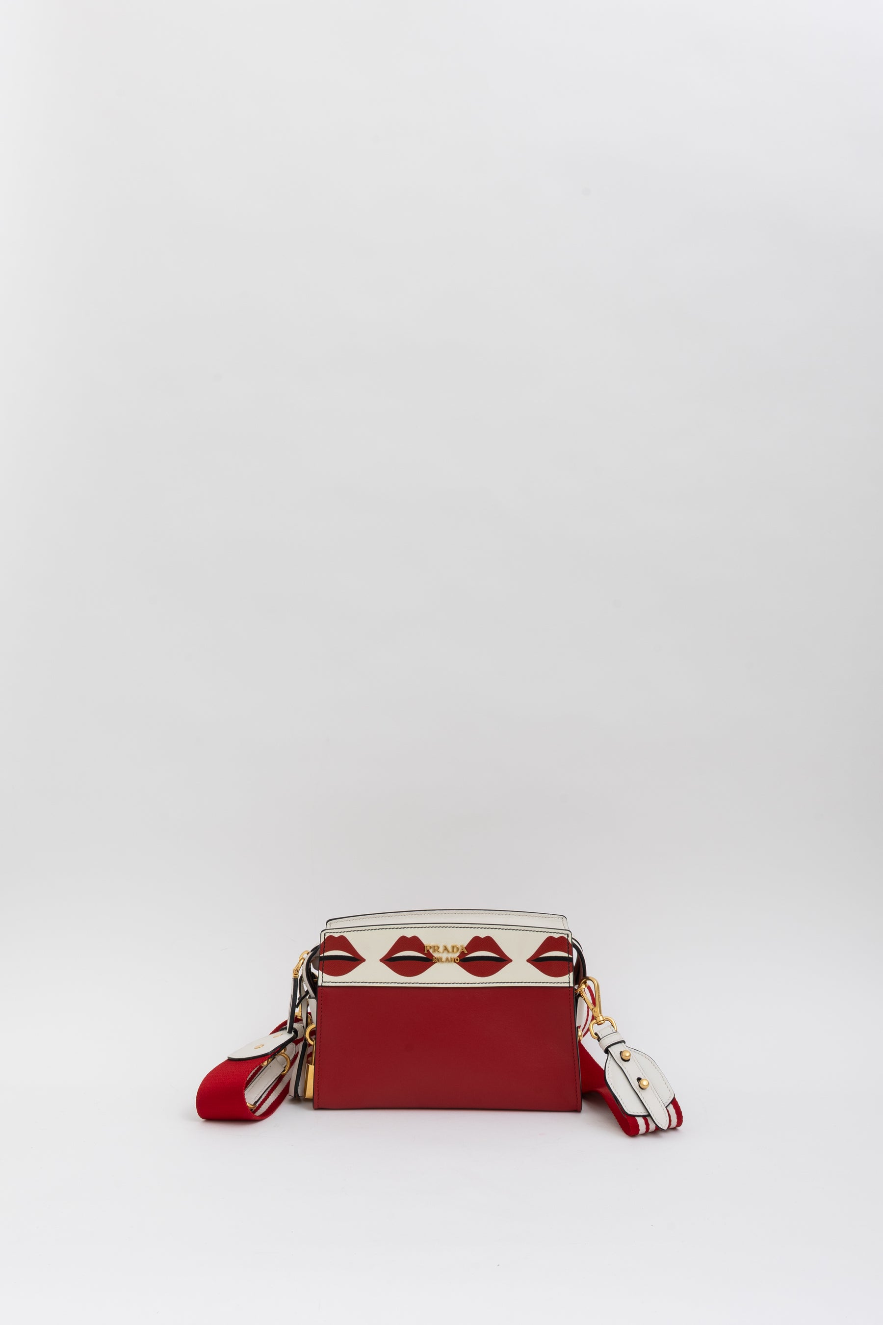 Lip Print Esplanade Shoulder Bag