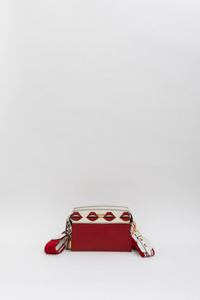 Lip Print Esplanade Shoulder Bag