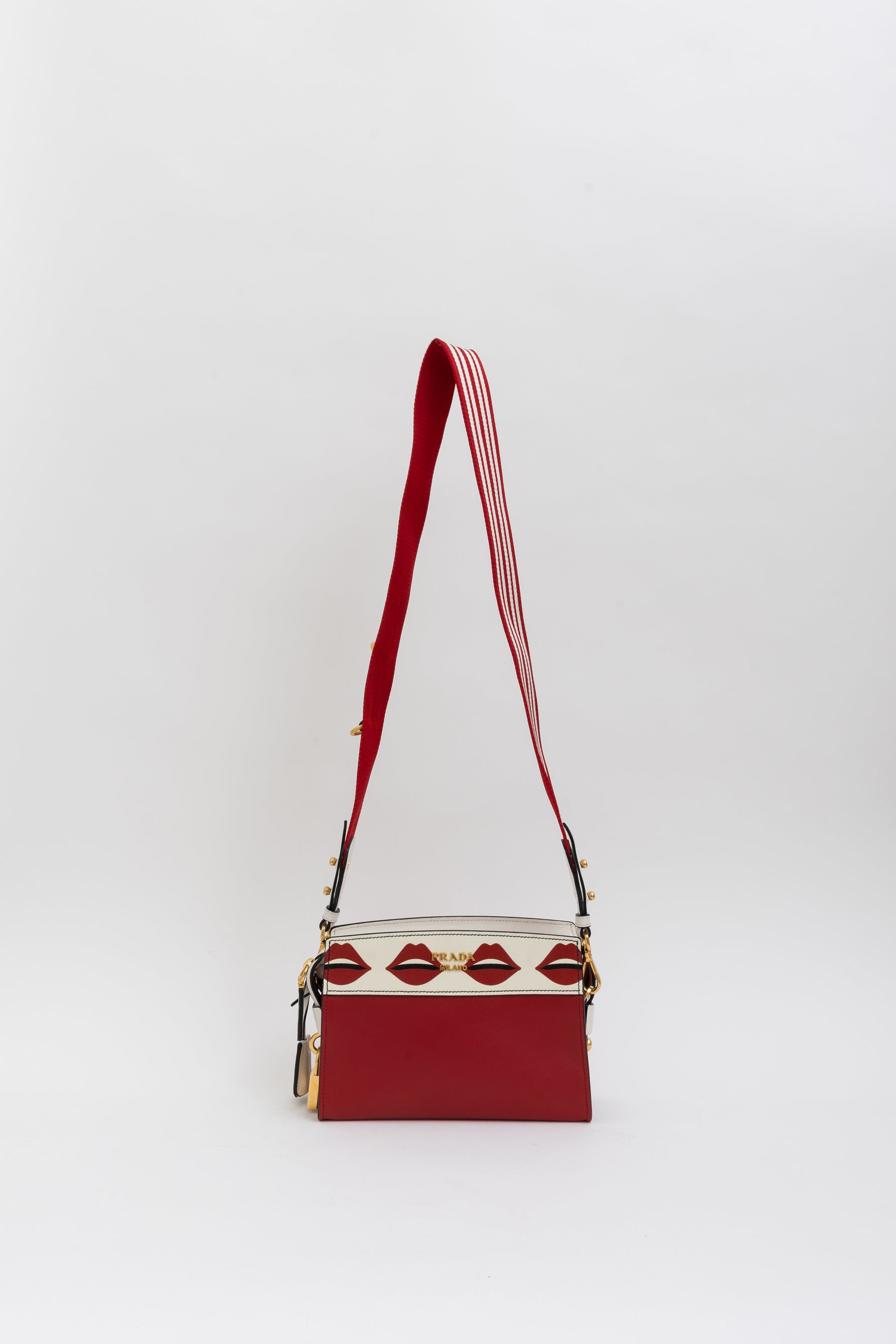 Lip Print Esplanade Shoulder Bag