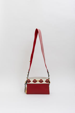 Lip Print Esplanade Shoulder Bag