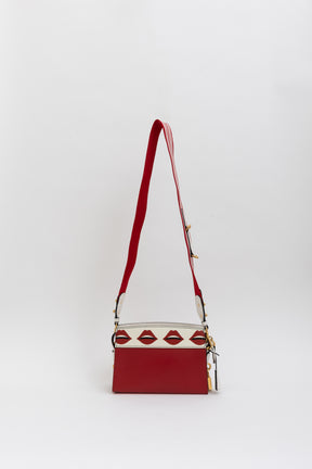 Lip Print Esplanade Shoulder Bag