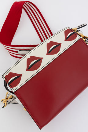 Lip Print Esplanade Shoulder Bag