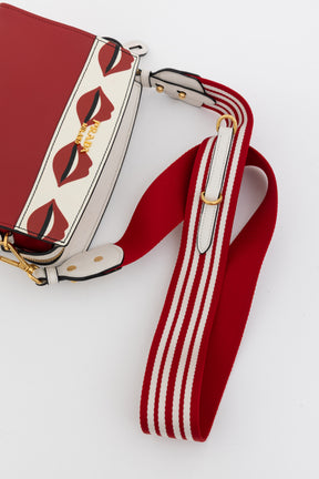 Lip Print Esplanade Shoulder Bag