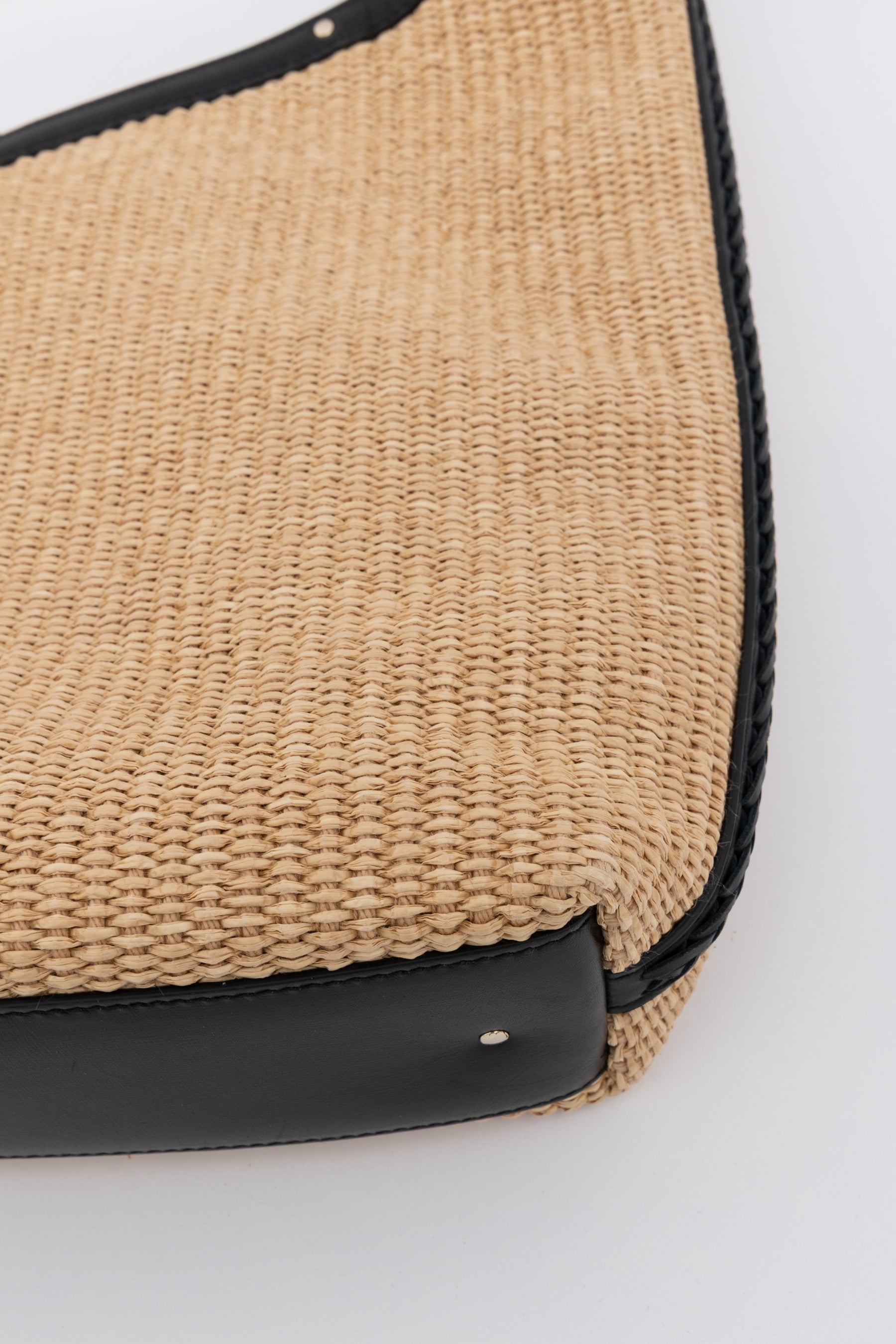 Marcie Small Raffia Hobo Bag