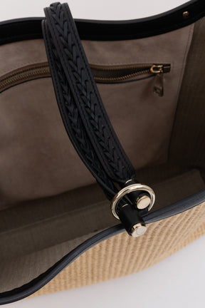 Marcie Small Raffia Hobo Bag