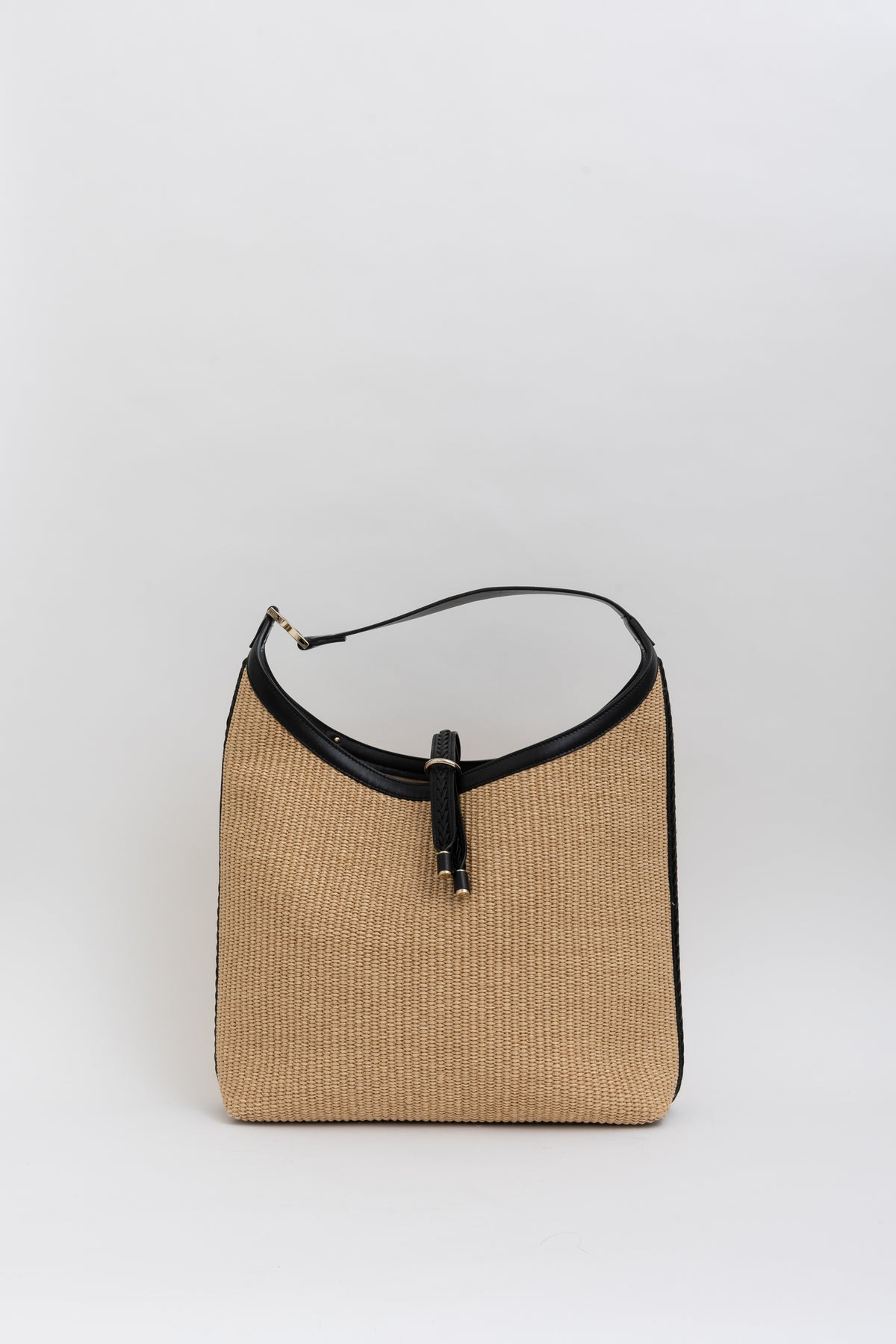 Marcie Small Raffia Hobo Bag