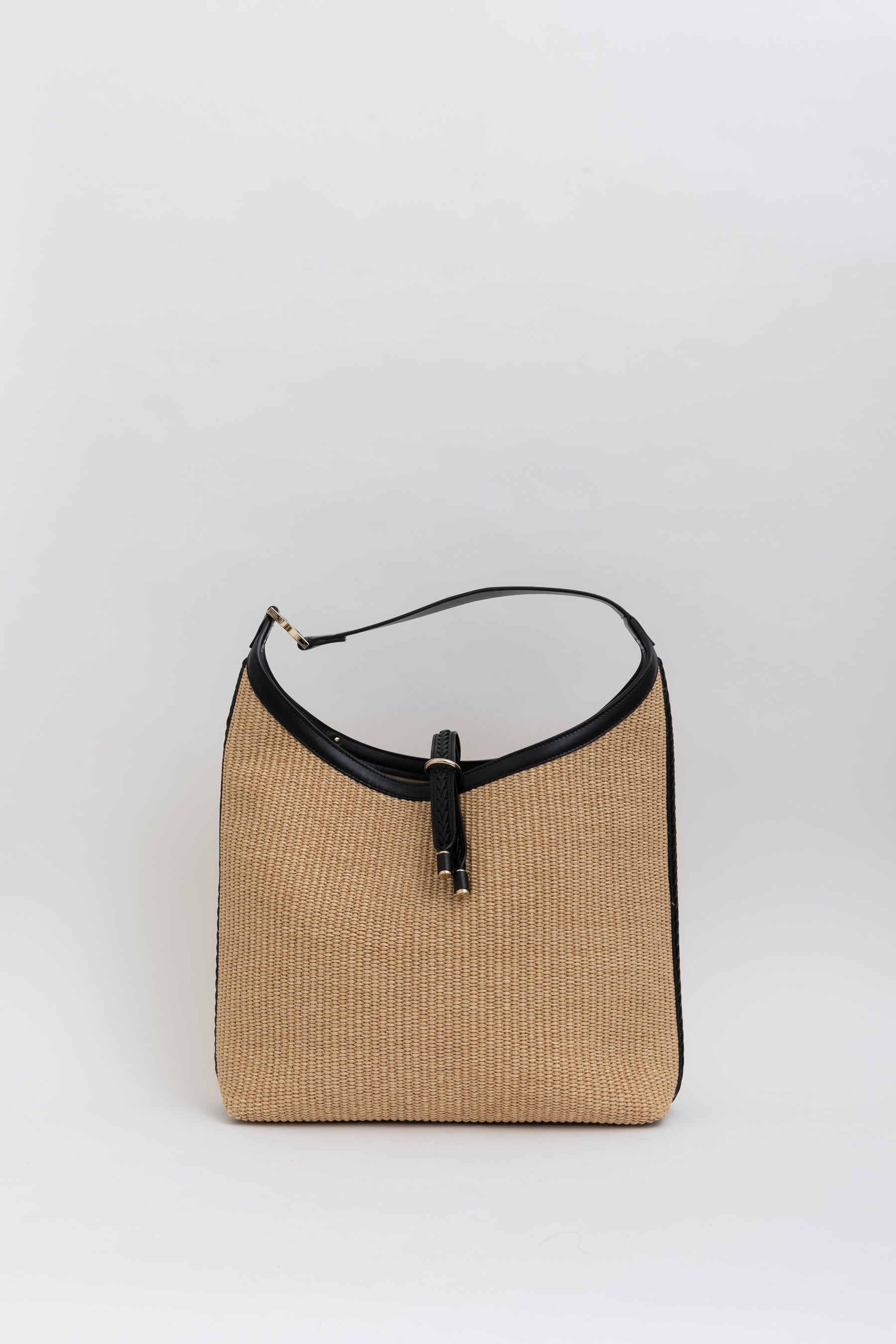 Marcie Small Raffia Hobo Bag