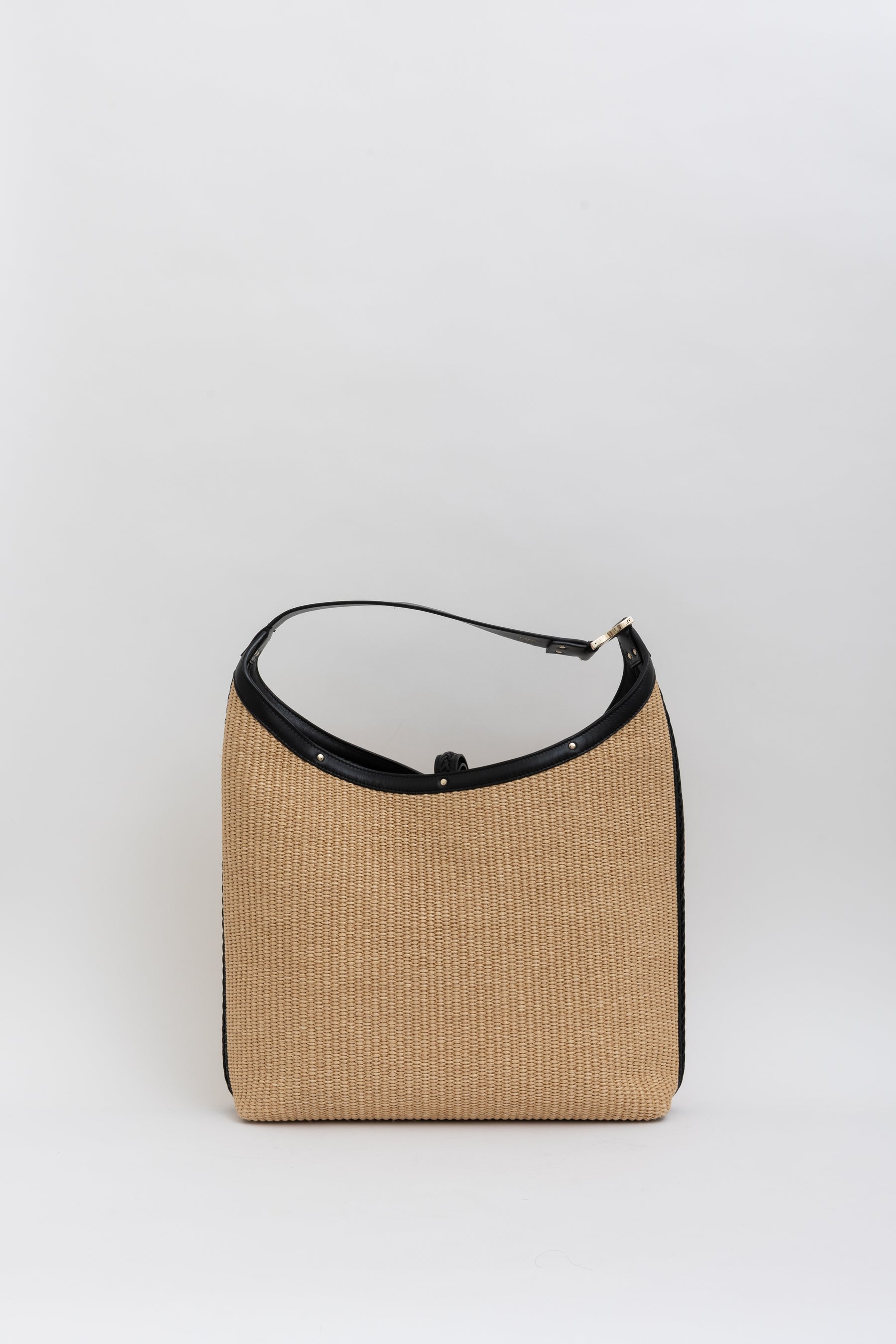 Marcie Small Raffia Hobo Bag