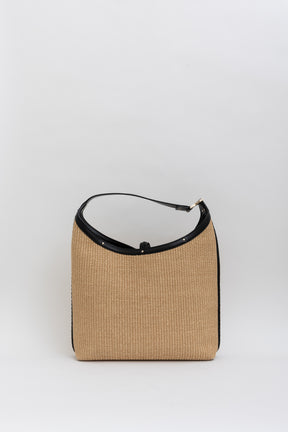Marcie Small Raffia Hobo Bag