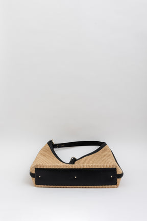 Marcie Small Raffia Hobo Bag