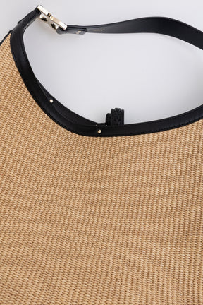 Marcie Small Raffia Hobo Bag