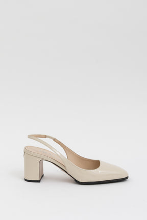 Block Heel Slingback Pumps