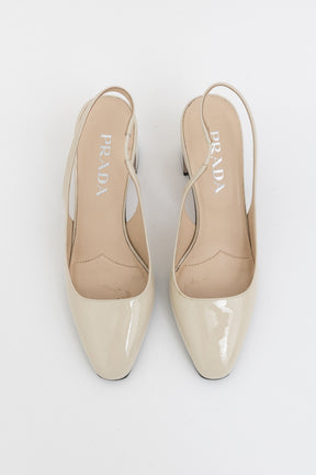 Block Heel Slingback Pumps