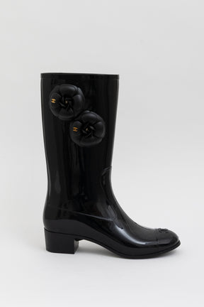 Camellia Flower Rain Boots