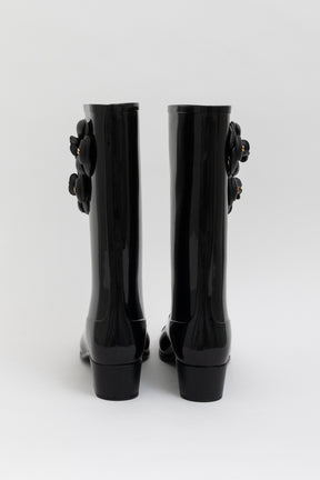 Camellia Flower Rain Boots