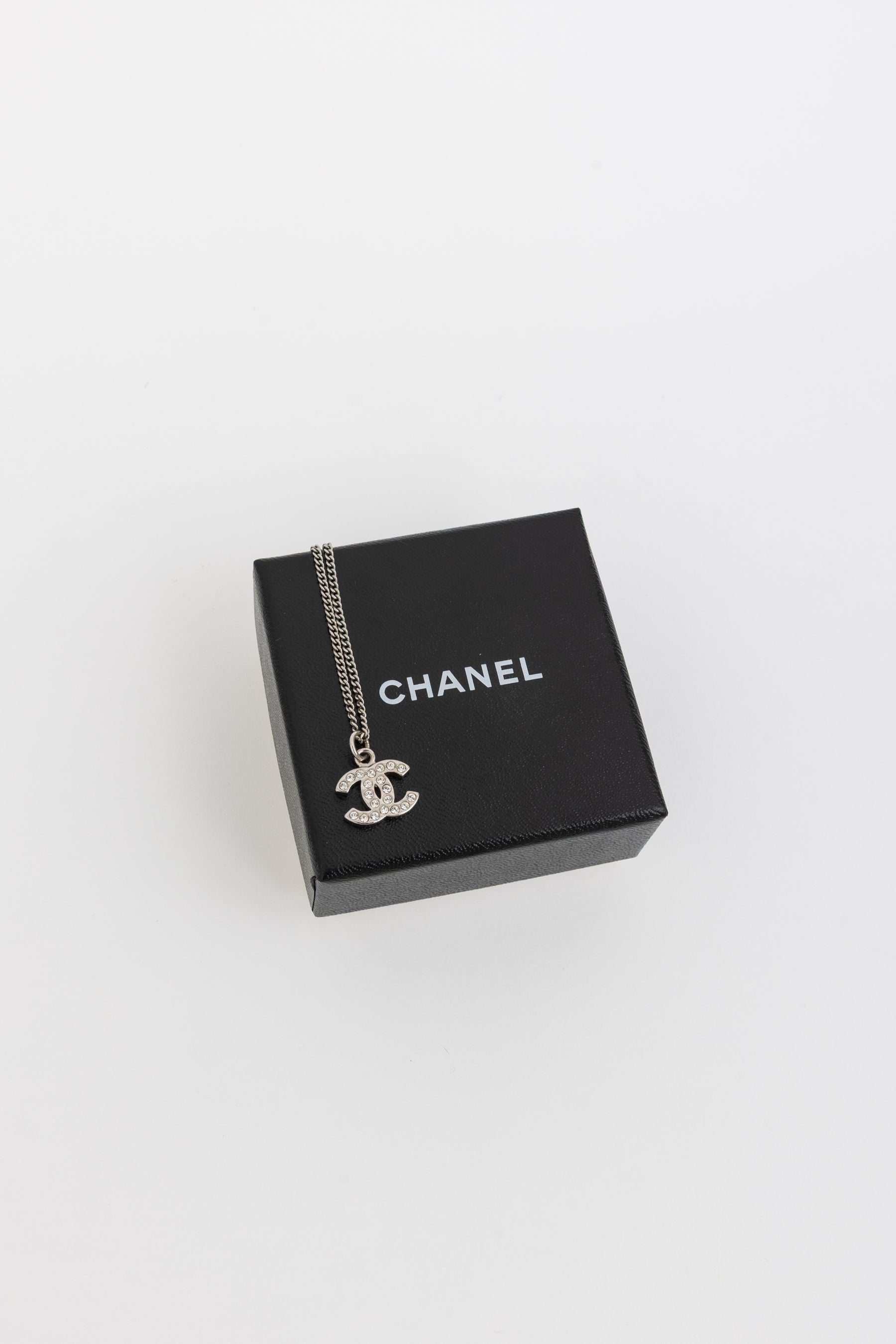 Crystal Mini CC Pendant Necklace