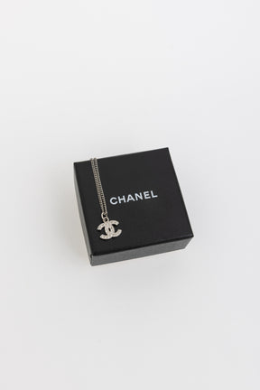 Crystal Mini CC Pendant Necklace