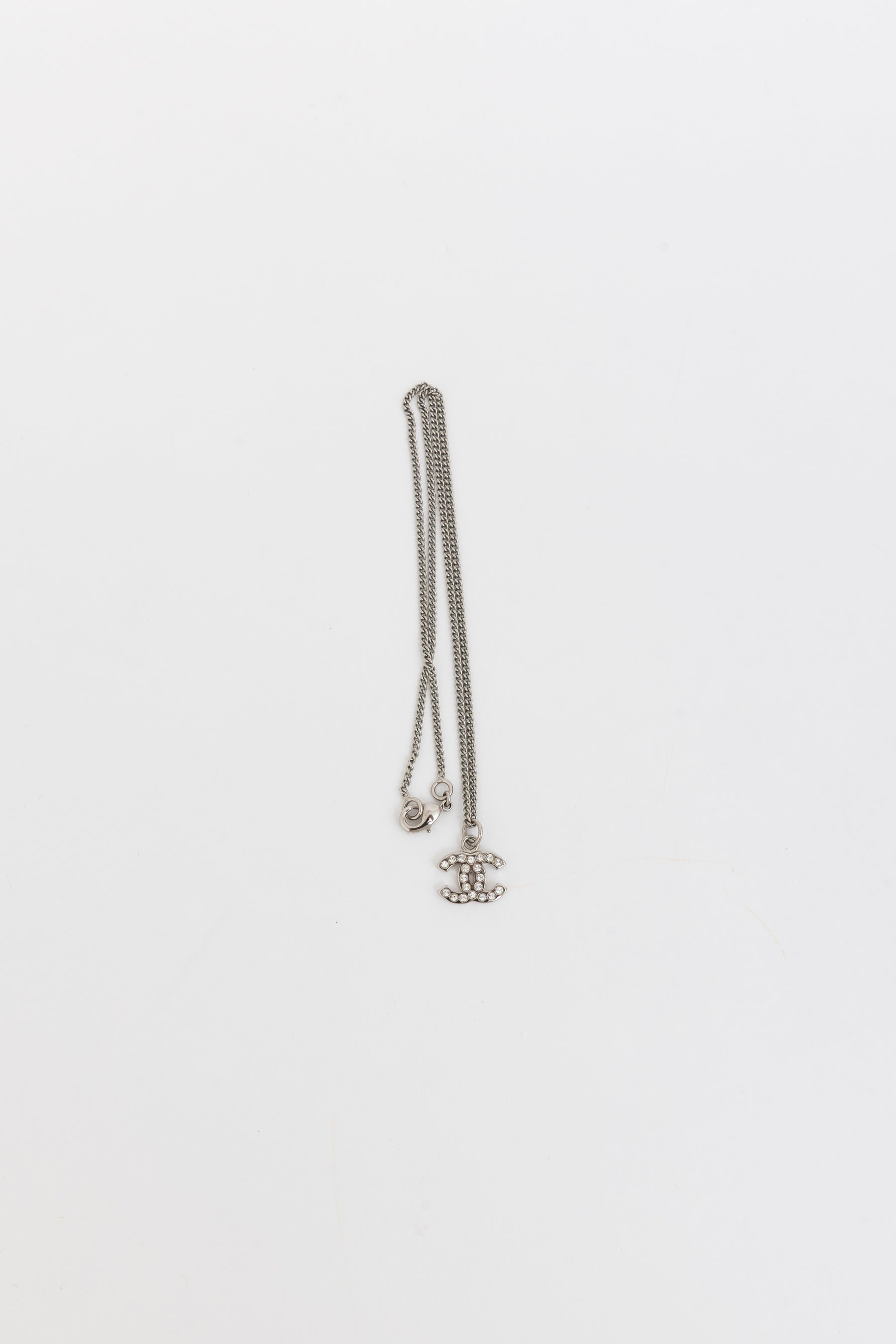 Crystal Mini CC Pendant Necklace