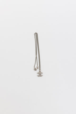 Crystal Mini CC Pendant Necklace