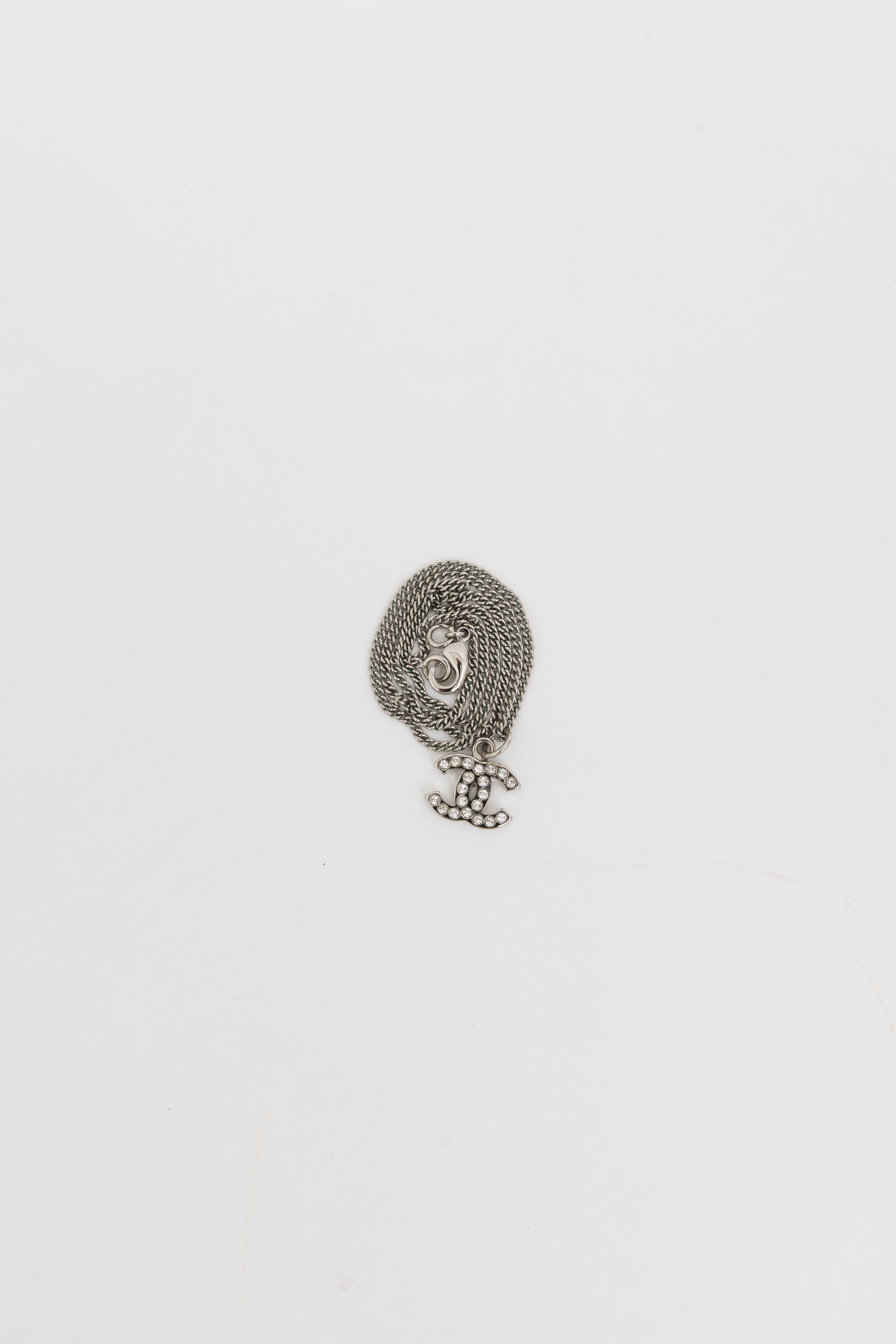 Crystal Mini CC Pendant Necklace