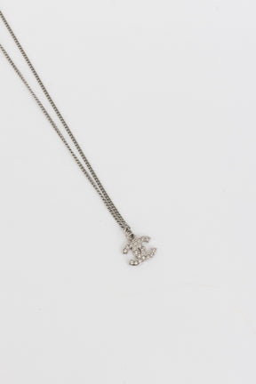 Crystal Mini CC Pendant Necklace