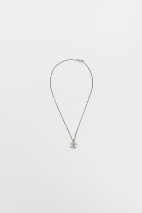 Crystal Mini CC Pendant Necklace