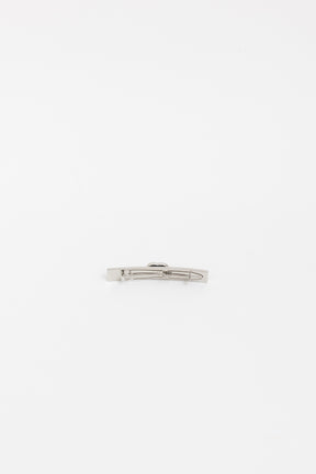 Denim Turnlock Hair Clip
