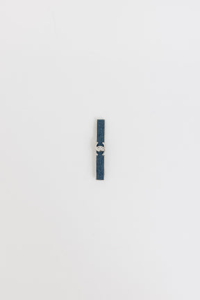 Denim Turnlock Hair Clip