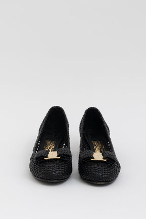 Macramé Vara Bow Pumps