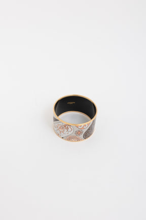 Wide Enamel Bangle