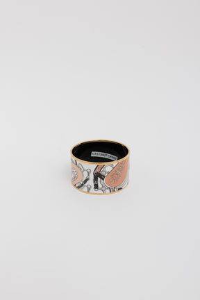 Wide Enamel Bangle