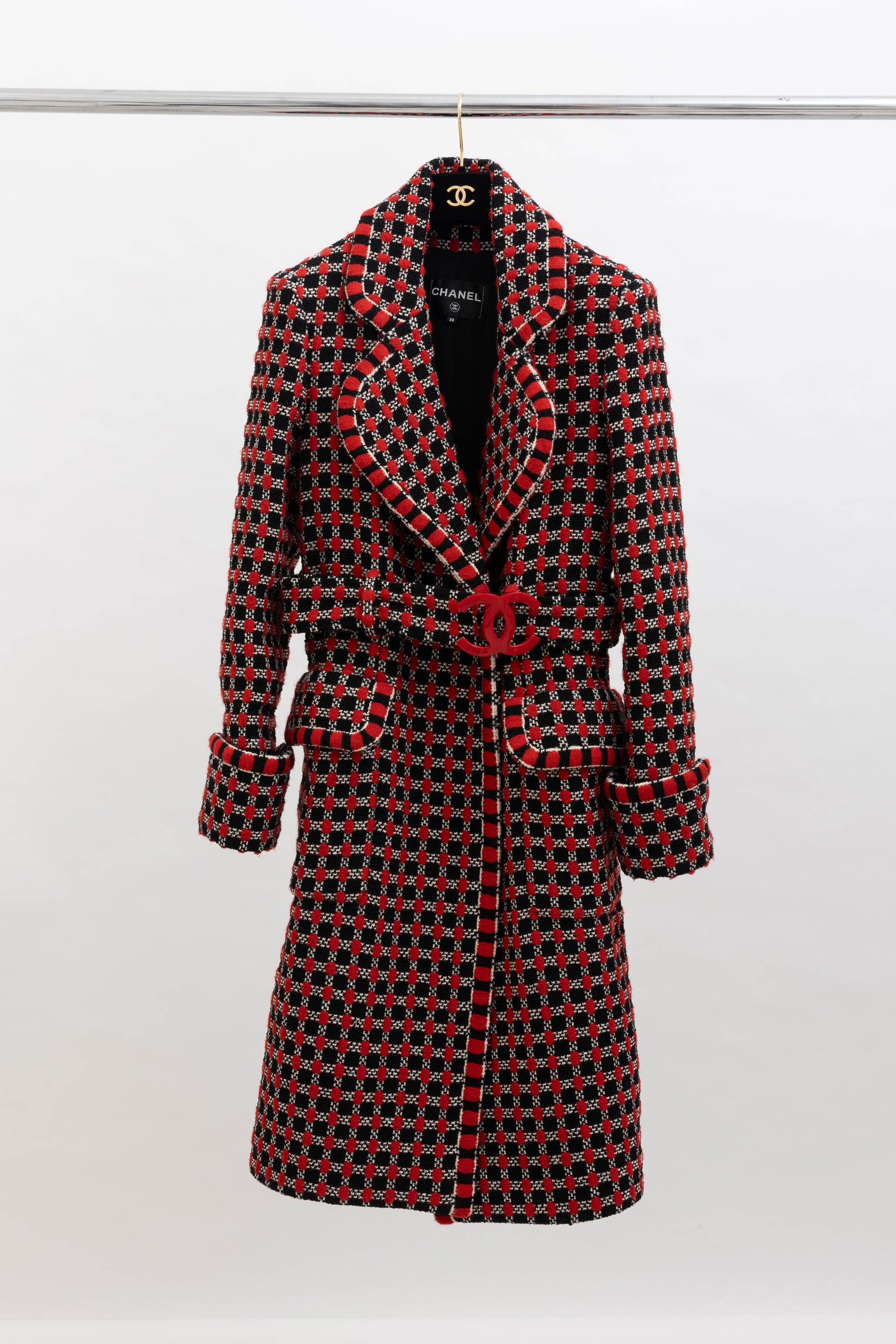 Belted Tweed Coat