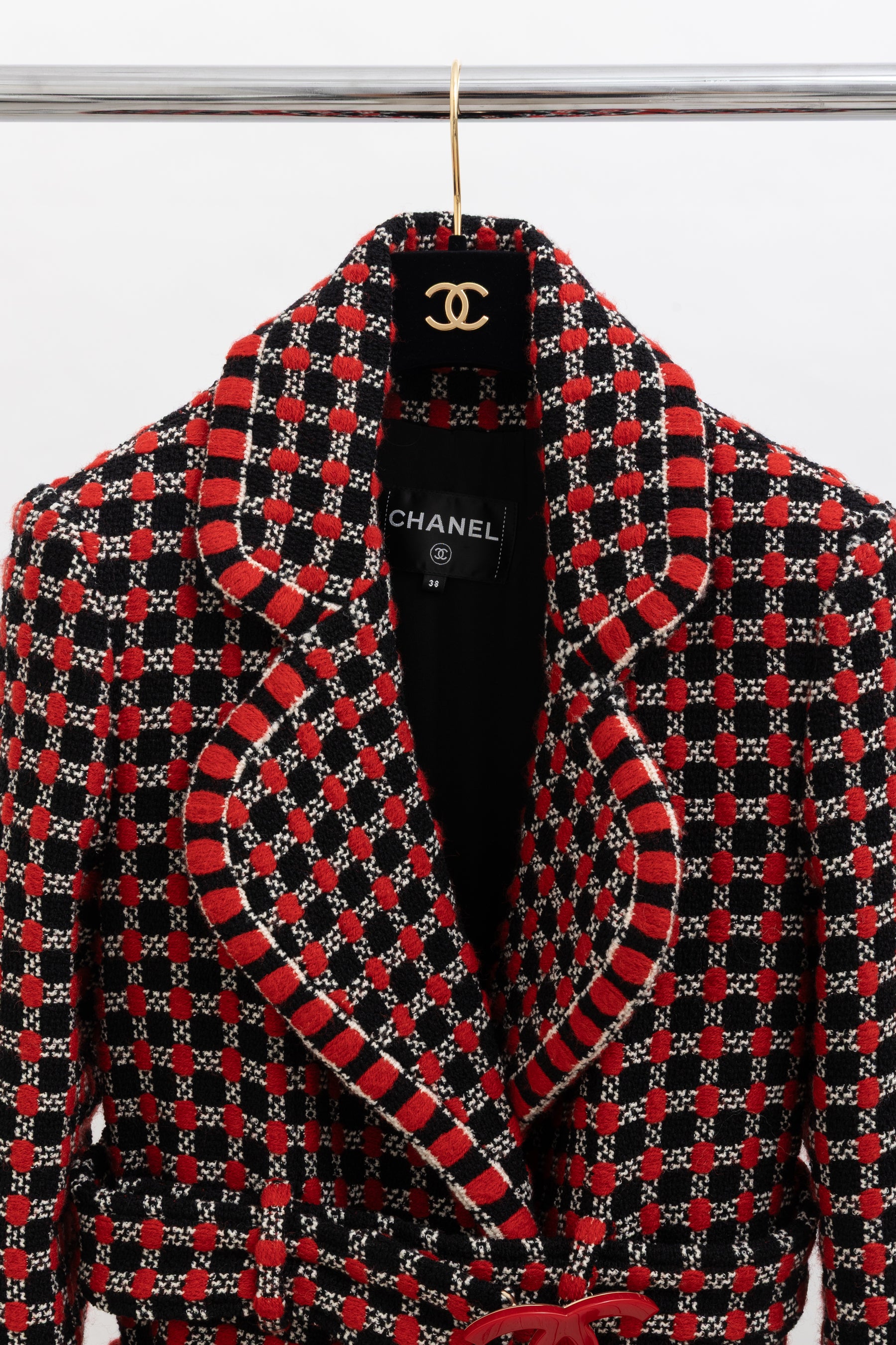 Belted Tweed Coat