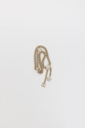 23B Crystal Chain CC Star Pendant Necklace