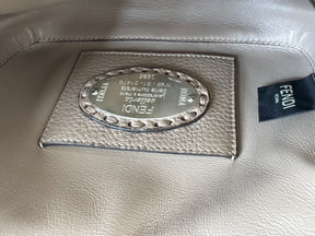 Fendi Dove Grey Calf Leather Baguette Bag