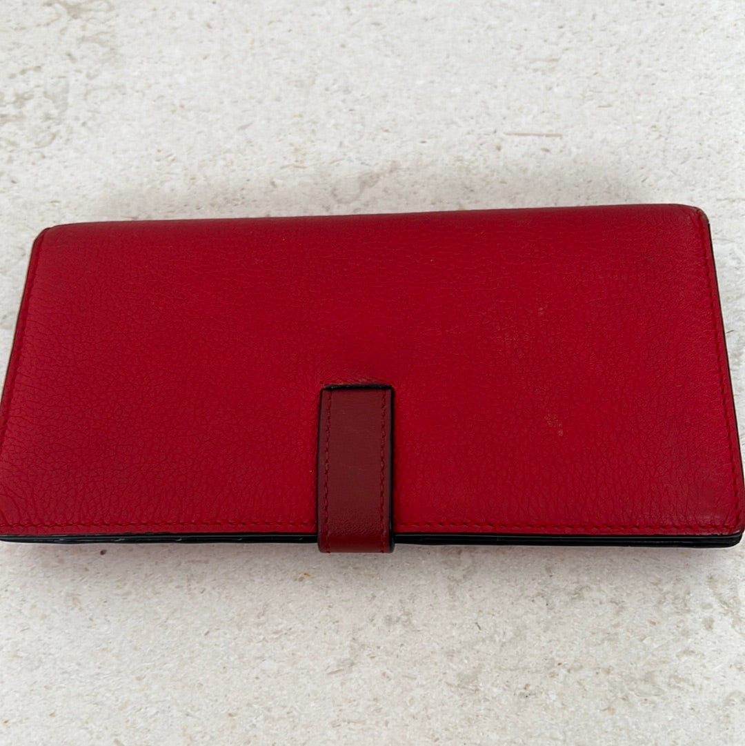 Loewe Red Long Wallet
