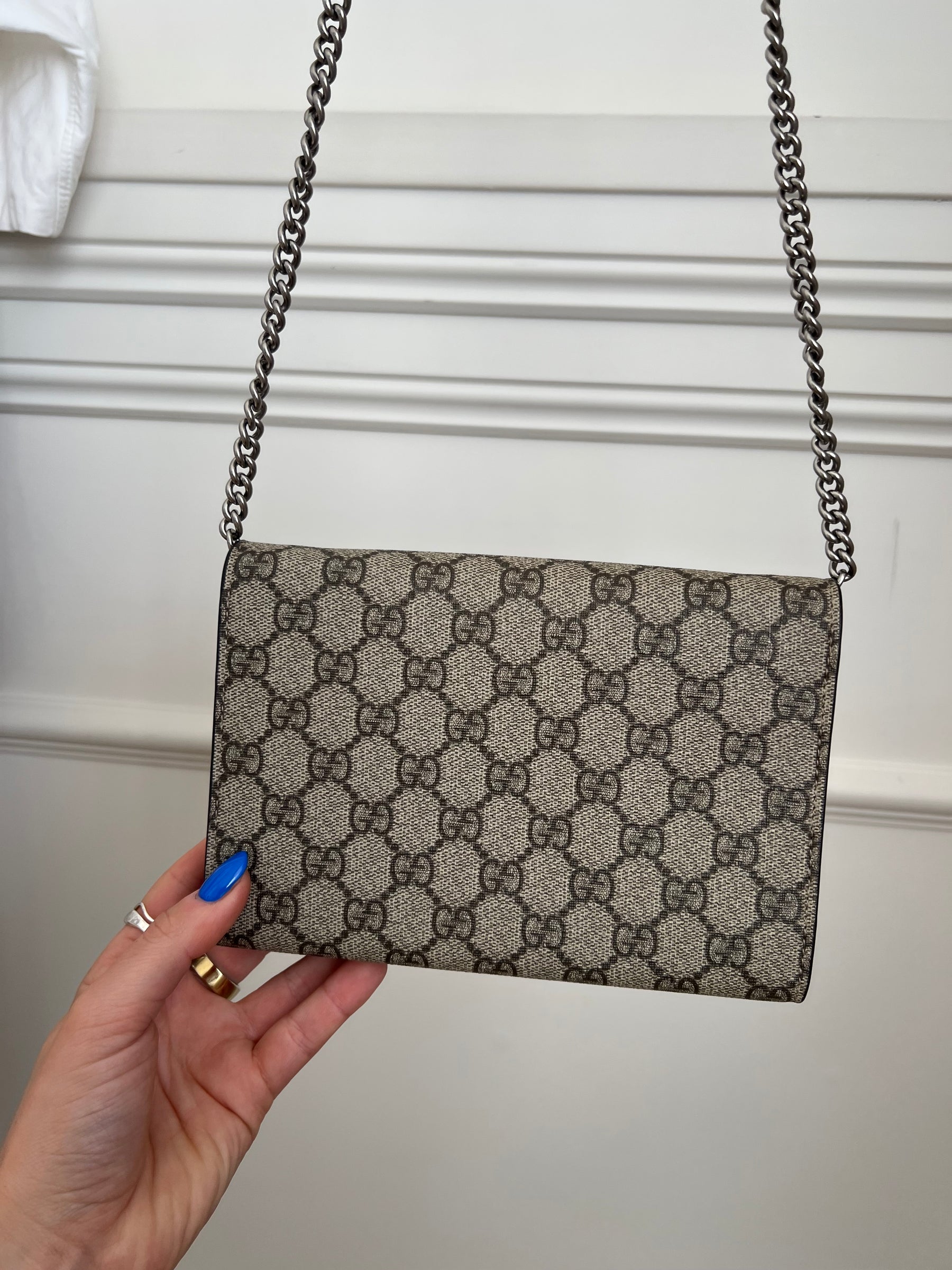 Gucci Dionysus GG Supreme Wallet on Chain