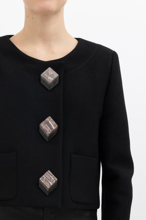 Dry Jacket With Geometric Detail