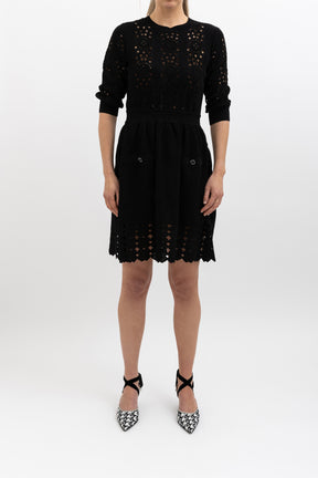 Pointelle Knitted Dress