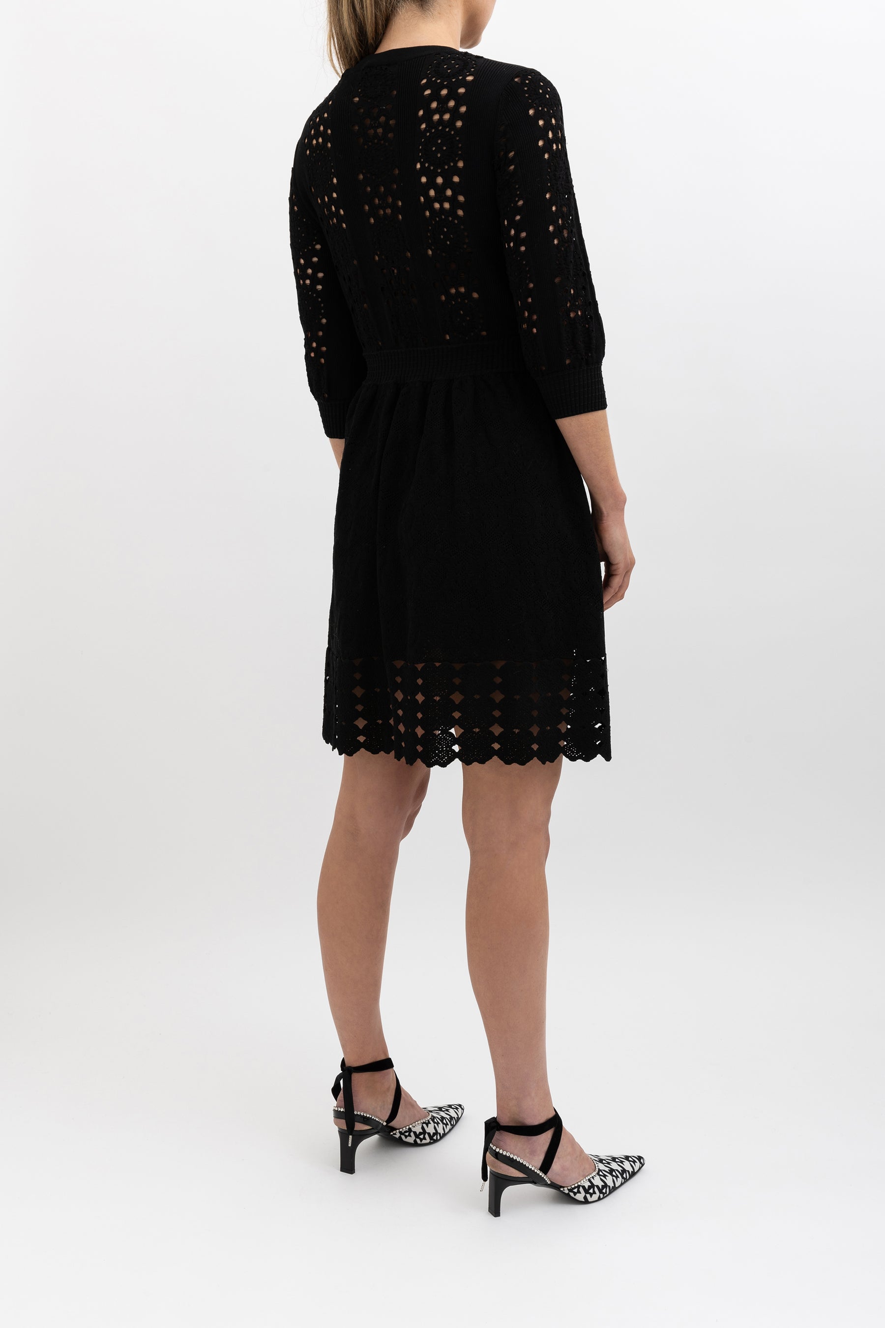 Pointelle Knitted Dress